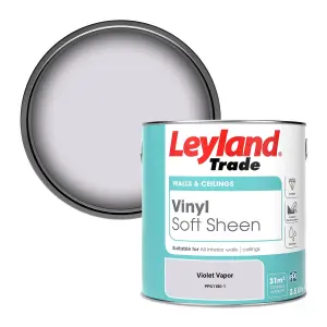 Leyland Trade Vinyl Soft Sheen Walls & Ceilings Emulsion Paint Violet Vapor (PPG1180-1) - 2.5L