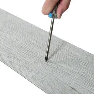 Set of 36 Grey Waterproof Wood Grain Self Adhesive PVC Laminate Flooring Planks, 5m² Pack