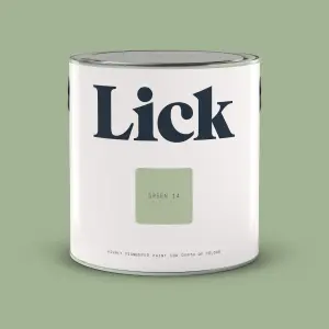 Lick Green 14 Eggshell Emulsion paint, 2.5L