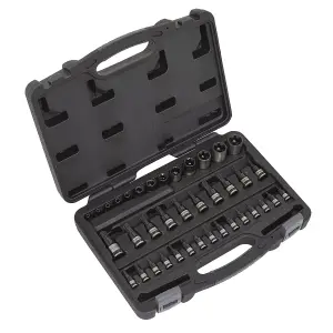 Sealey TRX-Star Socket/Security Socket Bit Set 38 Pieces Black Series AK6197B