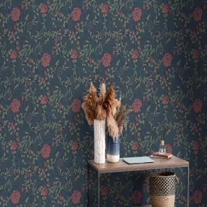 36304 Bilbury Navy Opus Wallpaper by Holden Decor