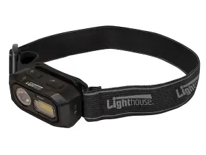 Lighthouse Elite Rechargeable LED Sensor Headlight with 300 Lumens and Adjustable Modes