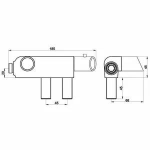 ENKI Vito Chrome Bidet Kit Solid Brass Thermostatic Shower Valve & Hand Sprayer SH0595