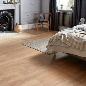 GoodHome Mossley Wood planks Natural oak effect Laminate Flooring, 1.73m²