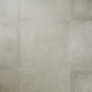 Colours Kontainer Greige Matt Flat Concrete effect Textured Porcelain Indoor Wall & floor Tile, Pack of 3, (L)590mm (W)590mm