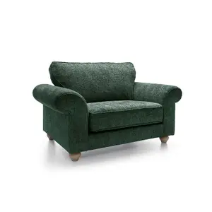 Ingrid Collection Cuddle Chair in Jungle Green