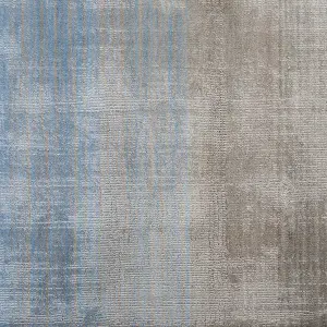 Viscose Rug 200 x 200 cm Grey and Blue ERCIS