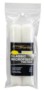 Arroworthy Classic Microfiber Mini Roller Refill - Medium Pile - 6.5" (2 Pack)