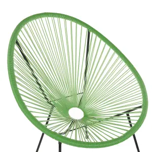 Garden Chair ACAPULCO II PE Rattan Green