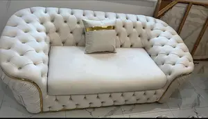 Ambassador 3+2 seater cream 01 and gold