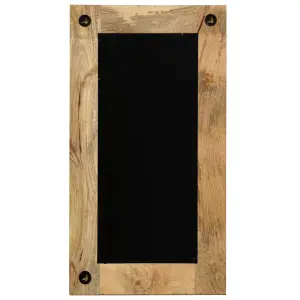 Berkfield Mirror Solid Mango Wood 50x110 cm