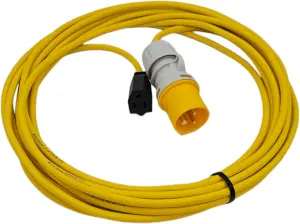 HDIUK - 16A CEE 110V Yellow Connector to USA American Nema Socket Lead UK Made (10 Metre)