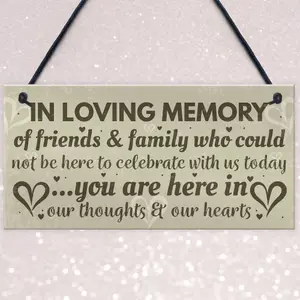 Red Ocean In Memory Plaque Christmas Tree Memorial Bauble Wedding Memorial Hanging Sign Decoration