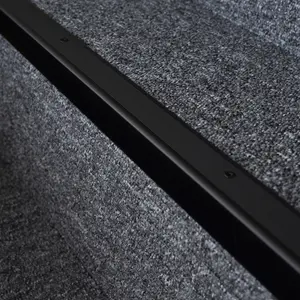 Anodised aluminium anti non slip stair edge nosing trim 900mm x 35mm x 35mm A41 black