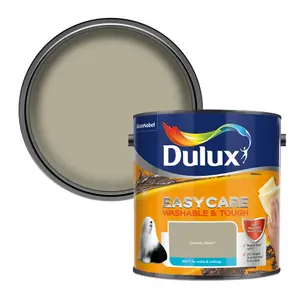 Dulux Easycare Washable & Tough Overtly olive Matt Wall & ceiling Emulsion paint, 2.5L