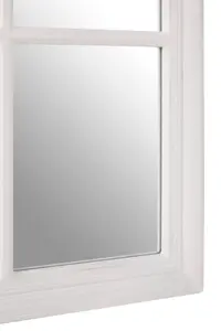 Interiors by Premier Hawthorne Antique White Flat Wood Wall Mirror