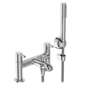 Ideal Standard Ceraline Chrome effect Surface-mounted 2 Tap Hole Shower mixer Tap