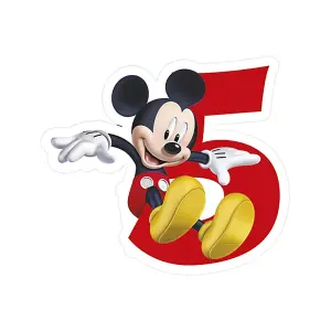 Mickey Mouse Clubhouse 5 Candle Red/White/Black (One Size)