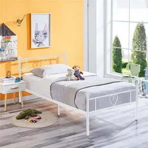 Aaru Bed Frame White / European Double (140 x 200cm)