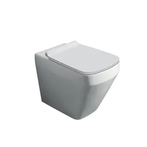 Bellio Rimless White Back to Wall Toilet