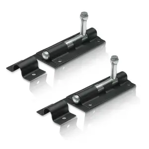 XFORT 2 Pack Heavy Duty Tower Bolt Black 100mm (4")