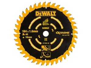 DEWALT DT1668-QZ Cordless Mitre Saw Blade For DCS365 184 x 16mm x 40T DEWDT1668QZ