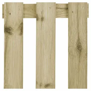 Blooma Mekong Pressure treated Wooden Picket fence (W)1.8m (H)1m