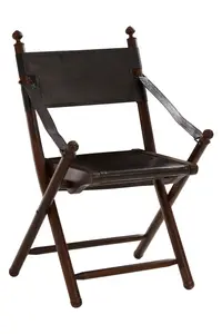 Inca Teak And Black Folding Chair