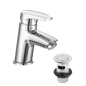 Bristan Divine Small Chrome effect Basin Mono mixer Tap