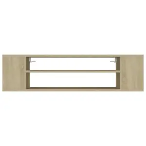 Berkfield Hanging TV Cabinet Sonoma Oak 100x30x26.5 cm Engineered Wood