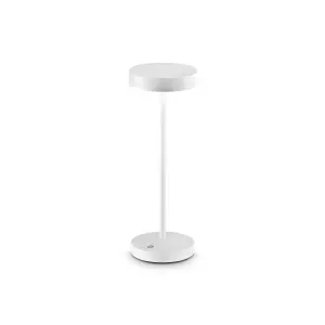 Ideal Lux Toffee Integrated LED Outdoor Portable Lamp White 230Lm 3000K IP54