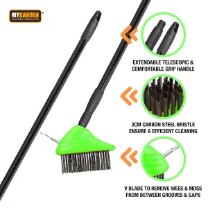 3 in 1 Telescopic Weed Remover Brush