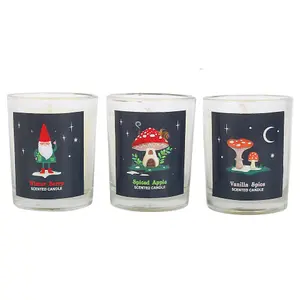 Something Different Gnome Sweet Gnome Candle Set (Pack of 3) White (One Size)