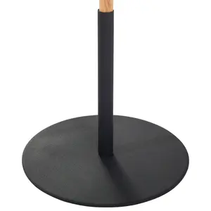 2 Light Floor Lamp Black OWENS