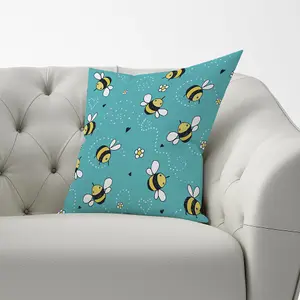 Hand Drawn Busy Bees Cushions 60cm x 60cm