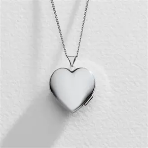 Moon & Back 'In My Heart' Photo Locket Pendant Necklace