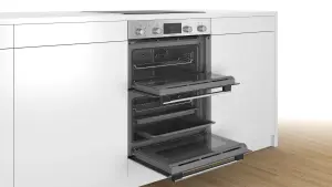 Bosch NBS113BR0B Built-in Double Oven - Stainless steel effect