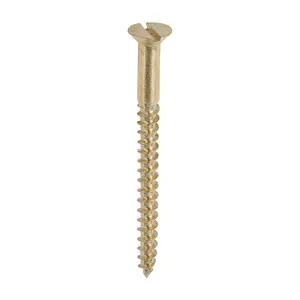 TIMCO Solid Brass Countersunk Woodscrews - 8 x 2 (200pcs)