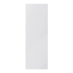 GoodHome Stevia Gloss grey Slab Tall larder Cabinet door (W)500mm (H)1467mm (T)18mm