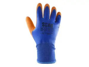 Scan W2101 Thermal Waterproof Latex Coated Gloves - XXL (Size 11) SCAGLOWPTHXX