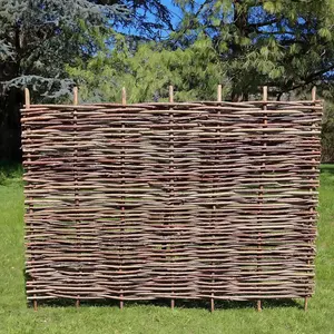 5ft x 6ft Hazel Hurdle Fence Panel Premium Weave