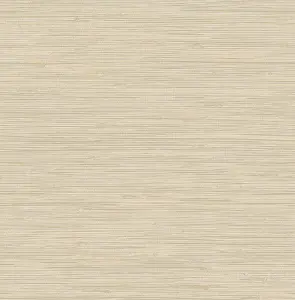 NuWallpaper NUS3336 Tibetan Grasscloth Peel & Stick Wallpaper, Cream