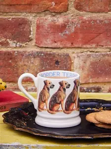 Emma Bridgewater Dogs Border Terrier Half Pint Mug, 300Ml, Brown/Multi