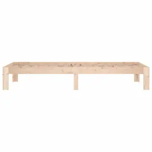 Berkfield Bed Frame Solid Wood 75x190 cm Small Single