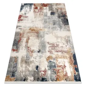 DISTIN 0144B white / rose / powder modern carpet - Abstraction, vintag 160x230 cm