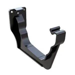 5 x Black Ogee Fascia Gutter Brackets, Freeflow 135mm Rain Water Systems