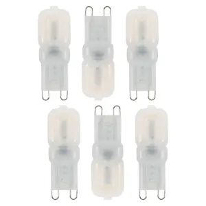 Litecraft G9 2W Pack of 6 Warm White Capsule LED Light Bulb