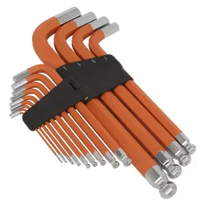 Sealey Jumbo Ball-End Hex Key Set 13pc Anti-Slip - Imperial AK71870