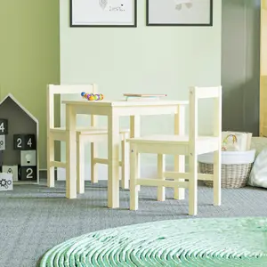 Junior Vida Pisces Pine Kids Table & Chairs Set