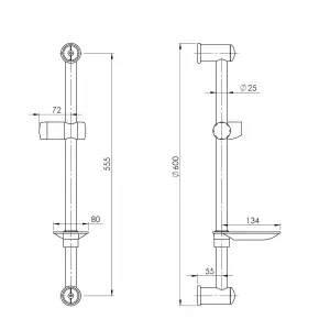 Hommix Rubineta Varianta + Delta Shower Set